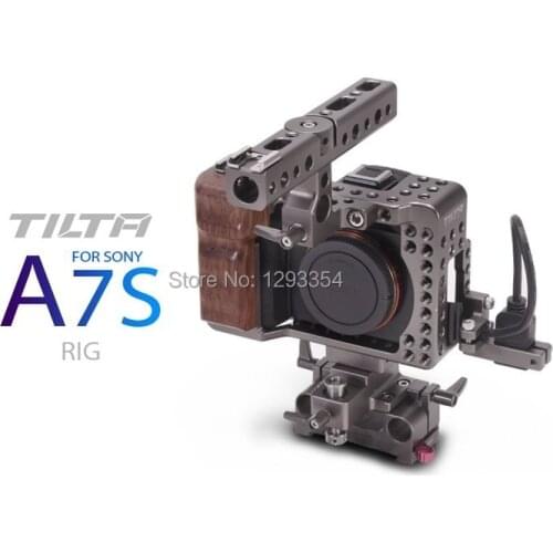 New Tilta for Sony A7s Rig/Wood handl Grip/15mm Baseplate for A7s Camera free shipping