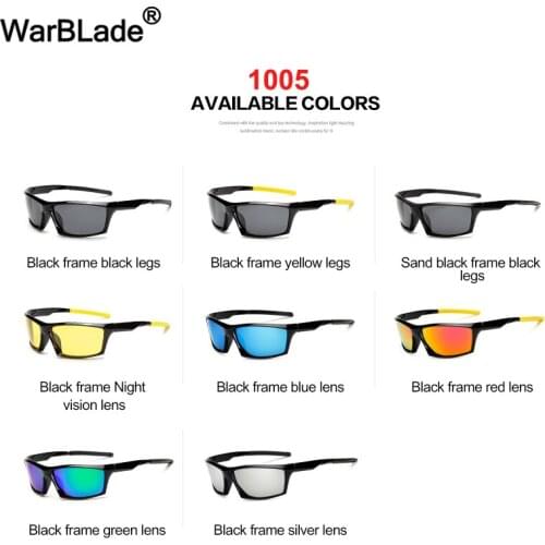 Sports Sunglasses Men Polarized Lens UV400 Glasses for Mens Driving Sun glasses Brand Designer High Quality Goggles WarBLade
