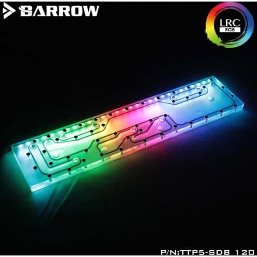 Barrow PC water cooling waterway plate channel integrated board for TT Core P5 open type case 5V four 120cold row TTP5-SDB 120