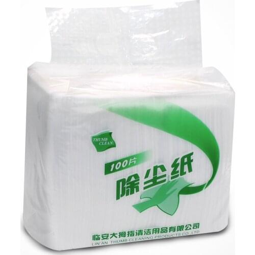 Useful 100pcs Disposable Electrostatic Dust Removal Mop Paper Home Kitchen Bathroom Cleaning Cloth Replacement Mop Head Cloth