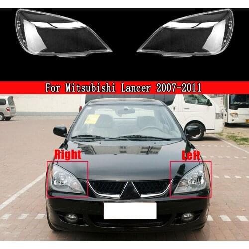 Headlight Lens For Mitsubishi Lancer 2007-2011 Lamp Clear Lens Car Headlamp Cover Lampshade Waterproof Bright Shell