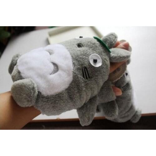 Christmas Special Super Meng Cute Totoro Plush Gloves Female Models Korean Version Of The Cartoon Half Mittens Mittens
