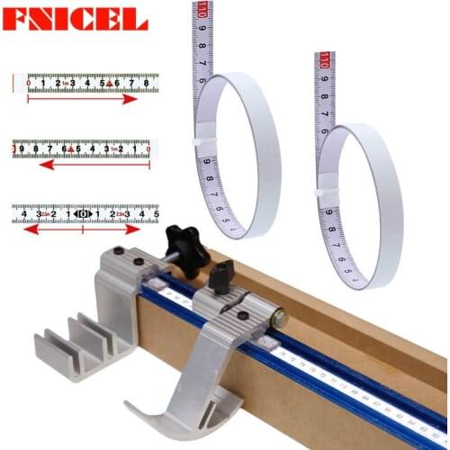 Self Adhesive Metric Steel Ruler Miter Saw Scale Miter Track Tape Measure For T-track Router Table Saw Band Saw Woodworking Tool
