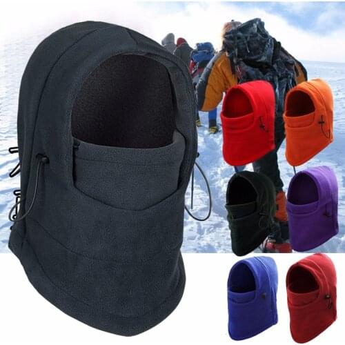 Unisex Winter Warm Fleece Beanies Hats for Men Skull Bandana Neck Warmer Balaclava Face Warmming Wargame Cap Special Forces Hat