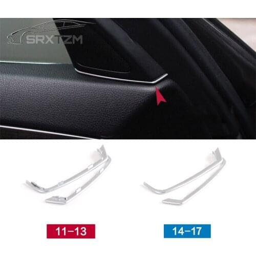 SRXTZM Interior Modification ABS Accessories Speaker Slot Plug Decorative Strip For BMW 5 Series 523li 525 535li 2011-2017 2pcs