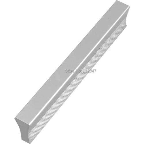 Drawer Dresser Hardware 4.6" Long Silver Tone Aluminum Pull Handle