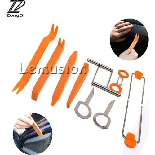 ZD 12Pcs Car Panel Pry Tool Styling for Alfa Romeo 159 156 Fiat 500 Citroen C4 C5 C3 Renault Duster Megane 2 3 Logan Captur 2017