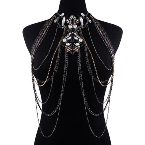 New Sexy Body Women Necklaces Tassel boho Necklace 2017 New Designer Female statement shoulder chain