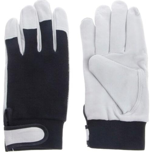 1Pair Pigskin Leather Gloves Anti-cutting Driving Working Repair Safe Gloves F05