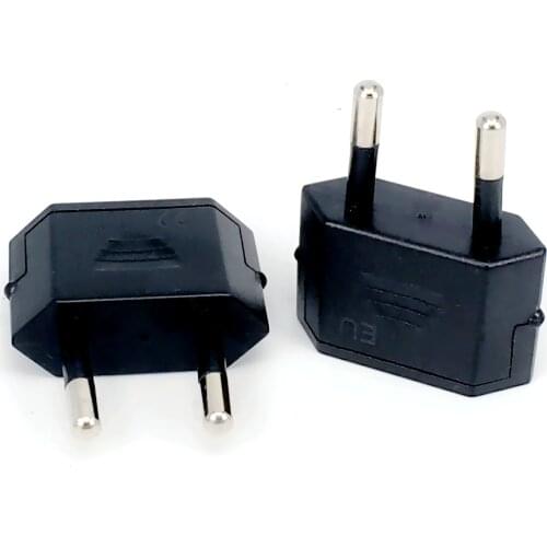 1PC EU Plug Adapter AC 250V 4.0mm American China Japan To EU Euro European Travel Electric Plug Converter Change Outlet Socket