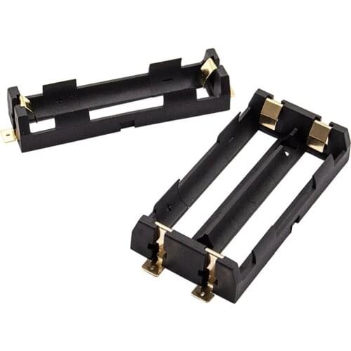 1 PC 1/2 Slot 18650 Series Battery Box Holder Simple DIY Recharge Power Supply SMT Patch in-line Battery Holder