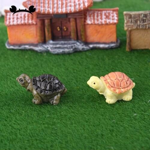5pcs Sea Turtle Model Resin Figurines Fairy Garden Miniatures Fish Tank Acessories DIY Terrarium Landscape Decoration Artificial