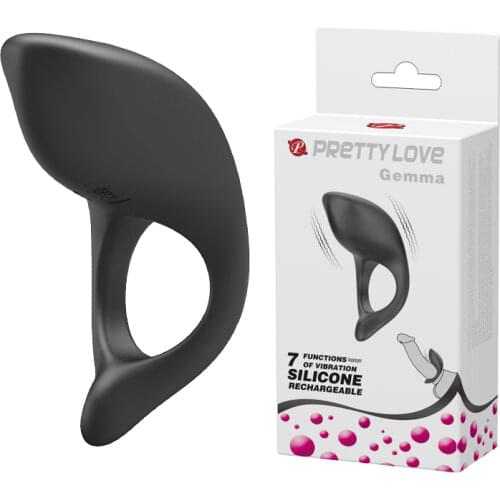 7 Speeds Male Longer Lasting Vibrator Ejaculation Lock Ring Tongue Clitoris Testis Stimulate Sex Toys for Man USB Charging