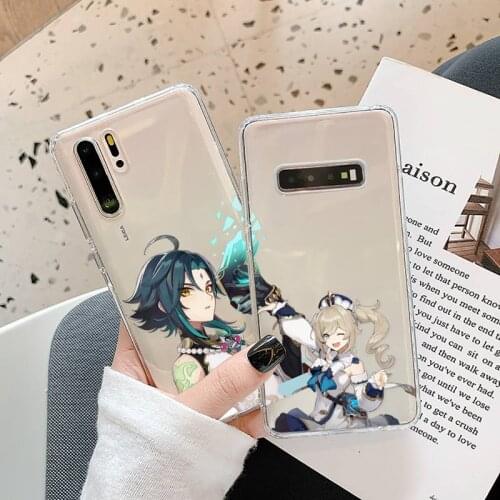 Genshin impact Phone Case Transparent for Huawei P20 P30 P40 lite pro P smart 2019 honor 8x 10i