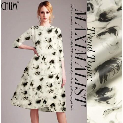 CNUM SO109 100% Natural Silk Organza/Simple Rose/Silk Fabric/Width 1.48yd Thickness 14mm