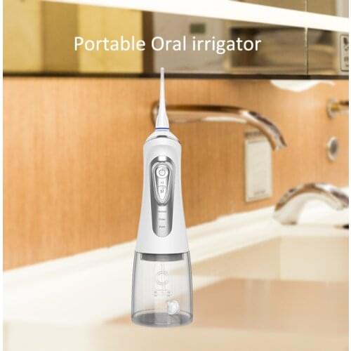 Electric Cordless Oral Irrigator Portable Water Dental Flosser USB Rechargeable Water Jet Floss Tooth Pick