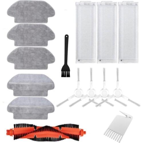 Hepa Filter Roller Side Brush Mop Rag Cloth For Xiaomi Mijia LDS / STYJ02YM / Conga 3490/Viomi V2 PRO V3 SE Vacuum Parts