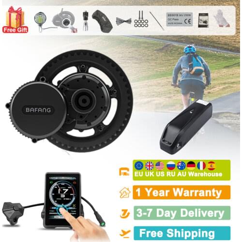 48V 750W Bafang BBS02B Mid Drive Motor Ebike Electric Bicycle Conversion Kits 68-73mm E-bike 8FUN Powerful Engine Latest Version
