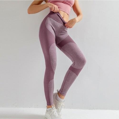 High Waist Compression Tights Sports Pants Push Up Running Women Gym Fitness Leggings Seamless Tummy Control Yoga Pants Stretchy