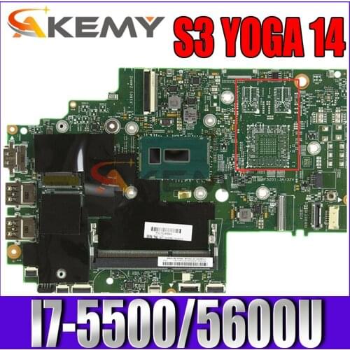 For Lenovo Thinkpad S3 YOGA 14 13323-2 448.01110.0021 Laptop motherboard CPU I7-5500/5600U DDR3 100% fully tested