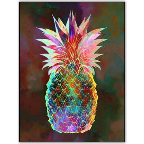 5d Diamond Painting Fruit Full Drill Square Colorful Pineapple Picture Cross Stitch Kit Diamond Paint Mosaic Embroidery Decor