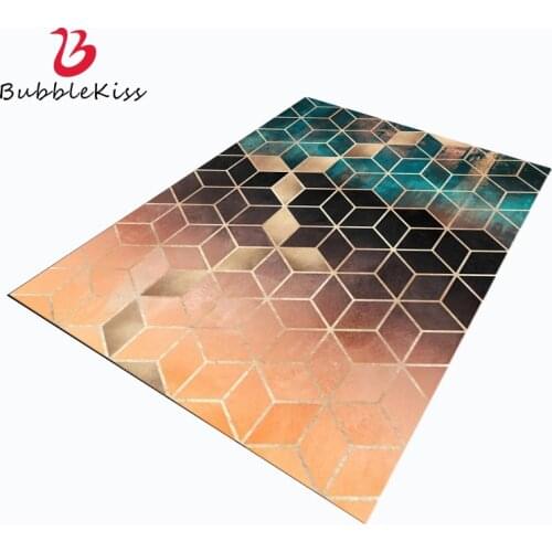 Europe And America Dark Green Gold Black Carpet Home Decor Gradient Diamond Carpets For Living Room Bedroom Rugs Area Rug