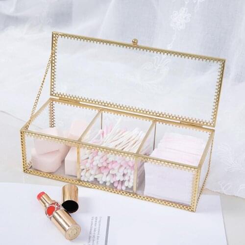 Newest Beauty Cosmetic Storage Case with Lid Dust-proof Makeup Tools Desktop Container #CW