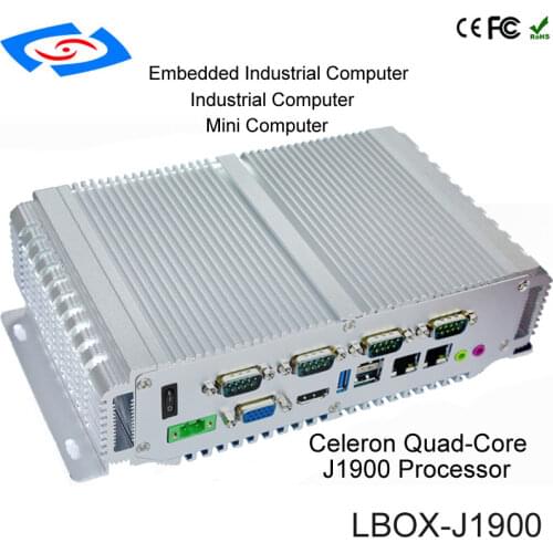 Newest Mini PC Intel Celeron J1900 2.0GHz Dual Lan Industrial Computer Thin Client No Fan Design Micro Windows Linux OS
