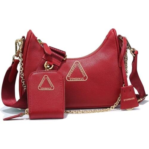 2021 New Handbag Female Bag Fashion Large Handbag Large Capacity Handbag Cowhide Fashion Simple versatile shoulder bag for small