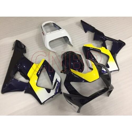 Abs Fairing CBR 929 2000 - 2001 Black White Yellow Motorcycle Fairing CBR929RR 01 Abs Fairing CBR 929RR 00 01 no paint