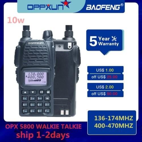Walkie-talkie 10W high power outdoor sports walkie-talkie UV dual segment 136-174 MHZ 400-470 MHZ two way radios