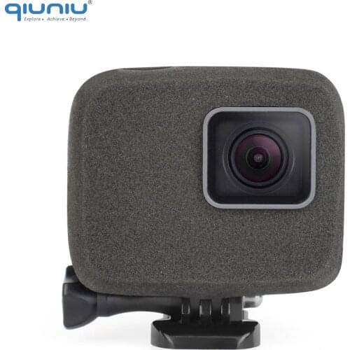QIUNIU Windshield Foam Windproof Cover Wind Noise Reduce Sponge for GoPro Hero 5/6/7 for Hero 7 Silver/White Go Pro Accessories