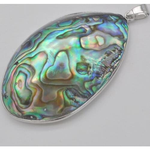 Natural New Zealand Abalone Shell Bead Pendant Jewelry For Woman Gift S162