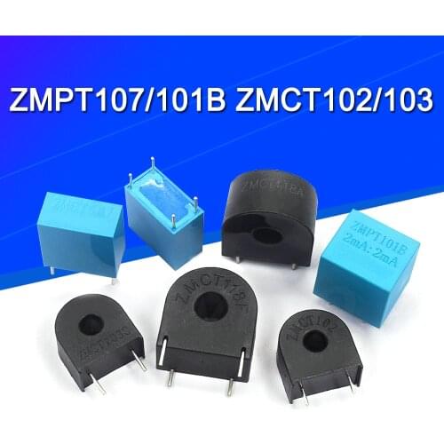 ZMPT107/101B ZMCT102/103/118 5A/5MA 2mA 2mA/2mA Precision Phase voltage transformer Output Voltage Sensor