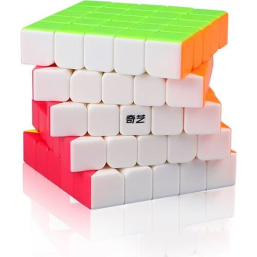 Qiyi Mofangge Qizheng Black and Stickerless 5x5x5 Magic Cube Profissional Speed Puzzle Games 5x5 Cubes for Children Toys Gift