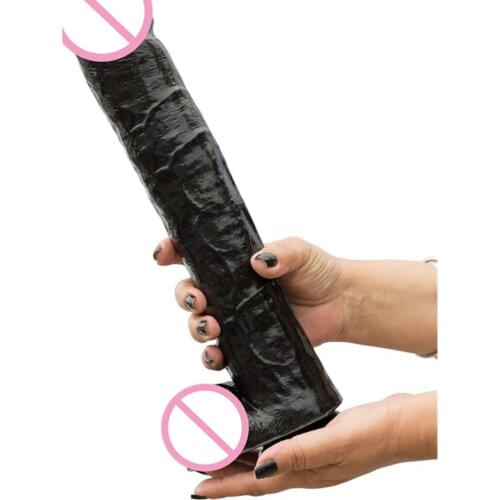 Realistic Big Dildo With Strong Suction Cup Black Giant Extra Long Huge Penis Female Masturbator Sex Shop Adult Sex toys Product
