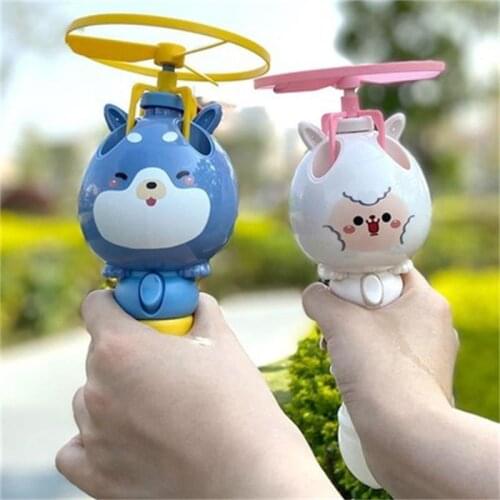 Net Celebrity Same Style Soaring Bubble Machine Flying Bubble Bamboo Dragonfly Douyin Girl Heart Bubble Hot Toy Wholesale