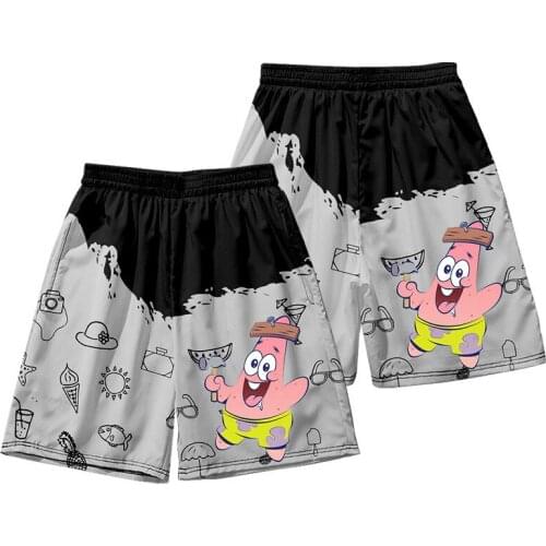 Kawaii 3D Anime Patrick Star Board Shorts Trunks Boys Summer New Quick Dry Beach Swiming Shorts Y2K Short Pants Beach Clothes