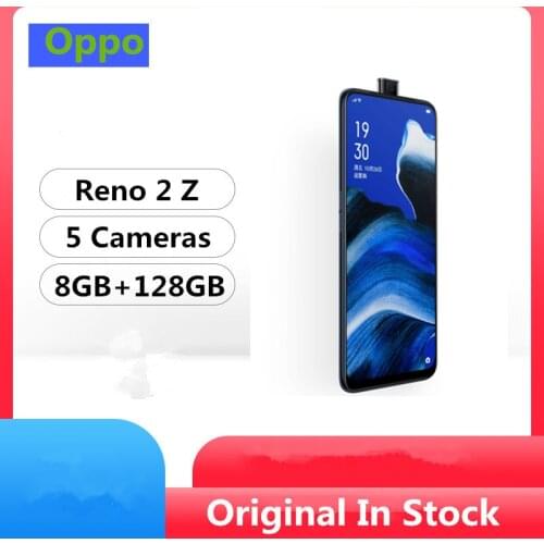 In Stock Oppo Reno 2 Z 4G LTE Cellular Phone Helio P90 6.5" 2340X1080 8GB RAM128GB ROM 48.0MP VOOC 3.0 Fingerprint Android Phone