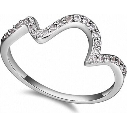 TRACYSWING Real Austrian Crystals Brand AAA Zirconia Micro Inlays Fashion Ring for women New Geometric Th-112632