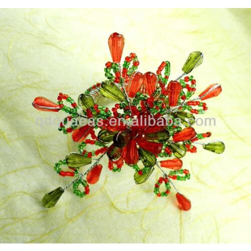Beaded wedding napkin ring, napkin holder, decoration napkin ring