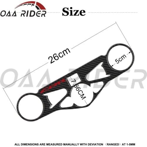 For Honda CBR1000RR 2008 2009 2010 2011 Motorcycle Sticker 3D Carbon Fiber Pattern Top Triple Clamp Yoke Case