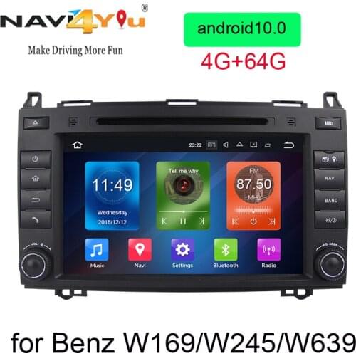 8''Android 10.0 Octa-core Special Car DVD Player Radio Support DAB TPMS OBD2 3G WiFi for Benz W169 W254 W639 W906 B200 4G+64G