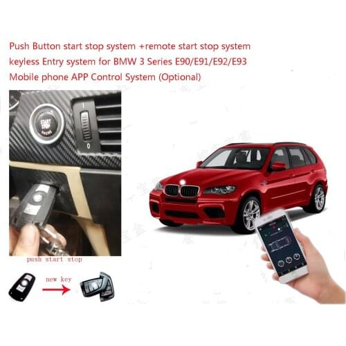 PLUSOBD Car Alarm GPS Tracking Engine Remote Start Stop System GSM Smartphone App Control For BMW 3 Serial E90 E91 E92 E93