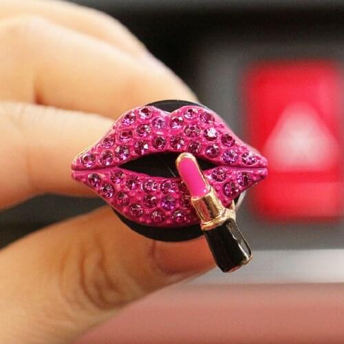 Car Red Lip Aromatherapy Creative Perfume Clip Automobile Air Outlet Decoration Air Fresher
