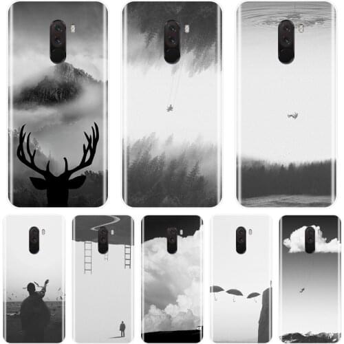 White Art Back Cover For Xiaomi Redmi Note 6 Pro 5A Prime 5 4 4X Soft Phone Case Silicone For Pocophone F1 Redmi S2 6A 5 Plus 4A