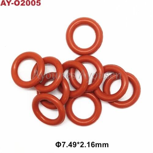 Free shipping Top quality 7.49*2.16mm rubber oring 500pieces for mitsubishi mazda fuel injector repair kits (AY-O2005)