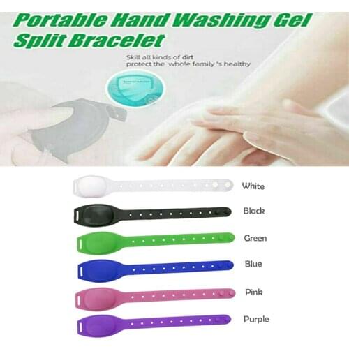 Hand Sanitizer Dispenser Wristband Hand Dispenser Silicone Refillable Bracelet