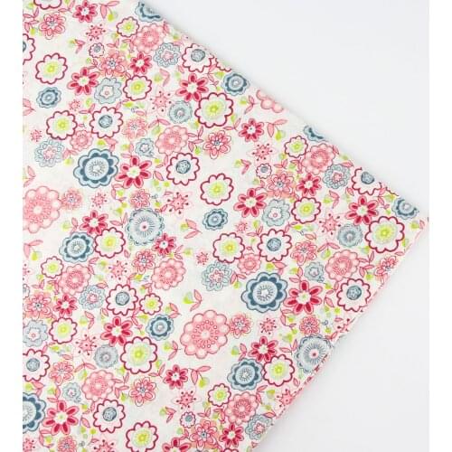 158cm x half meter pink print cotton fabric patchwork fabrics bundle for sewing tecido tilda