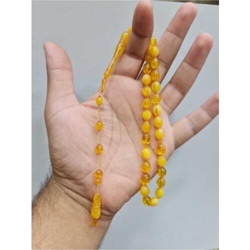 Islamic Tasbih Muslim Rosary Beads 33 Prayer Rosary For Men Bracelet For Men Accessory amber oltu amber stone Handmade Turkey
